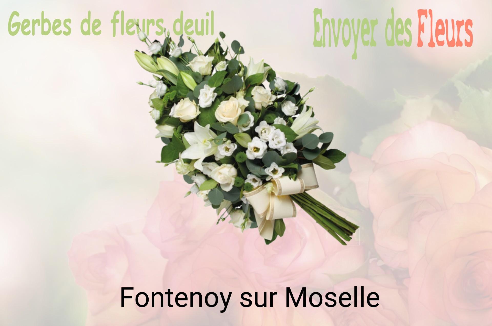 Gerbe de fleurs de deuil livrée à Fontenoy-sur-Moselle